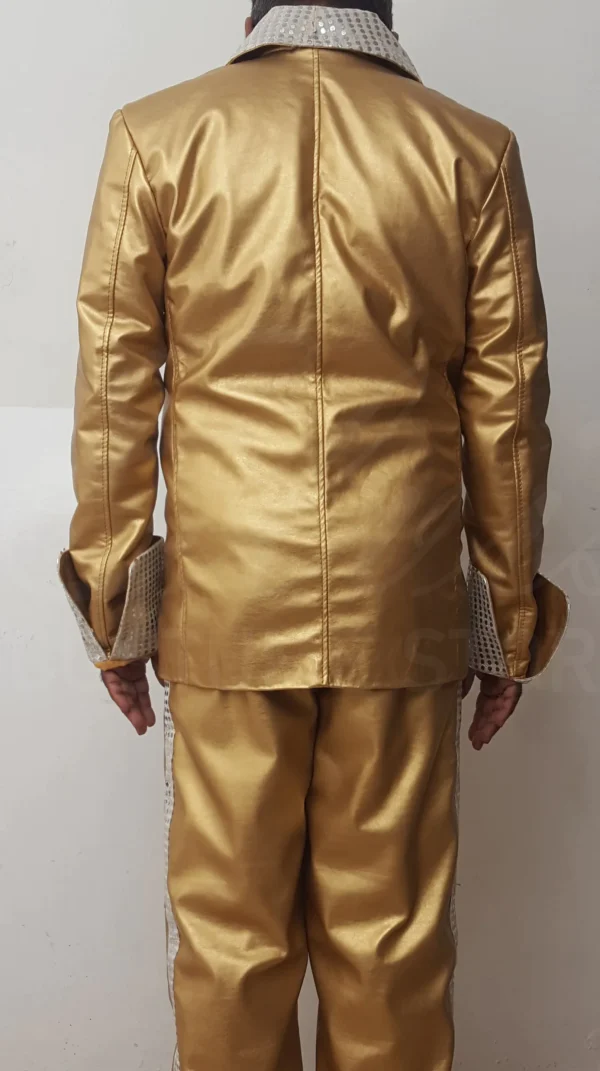 elvis presley gold lame suit back