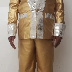 elvis presley gold lame suit front