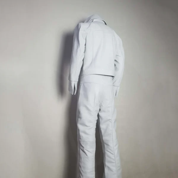 Back view of Elvis Presley 1968 Comeback Suit in White color