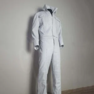 Front view of Elvis Presley 1968 Comeback Suit in White color